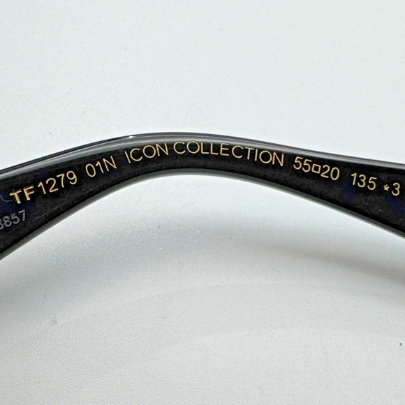 Tom Ford Sunglasses Icon TF1279 01N Black Butterfly Frame Green Lens 55mm New main image 7